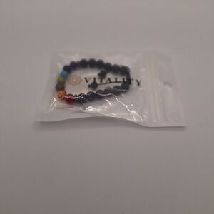 Vitality Chakra Lava Stone Stretch Bracelet